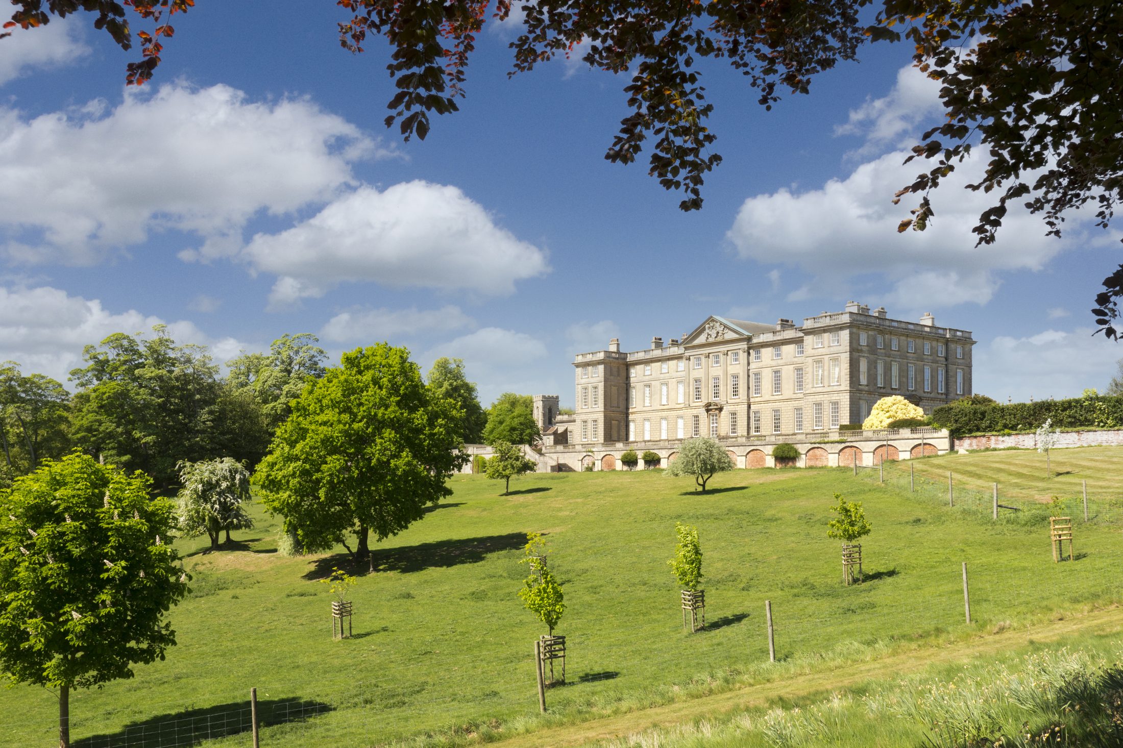 The house from the south-east corner, across the grounds