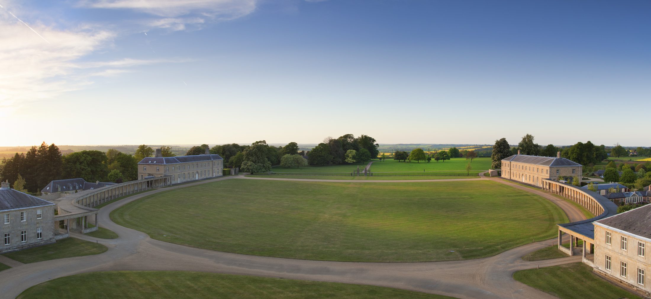 The parkland seen along the line of the ha-ha