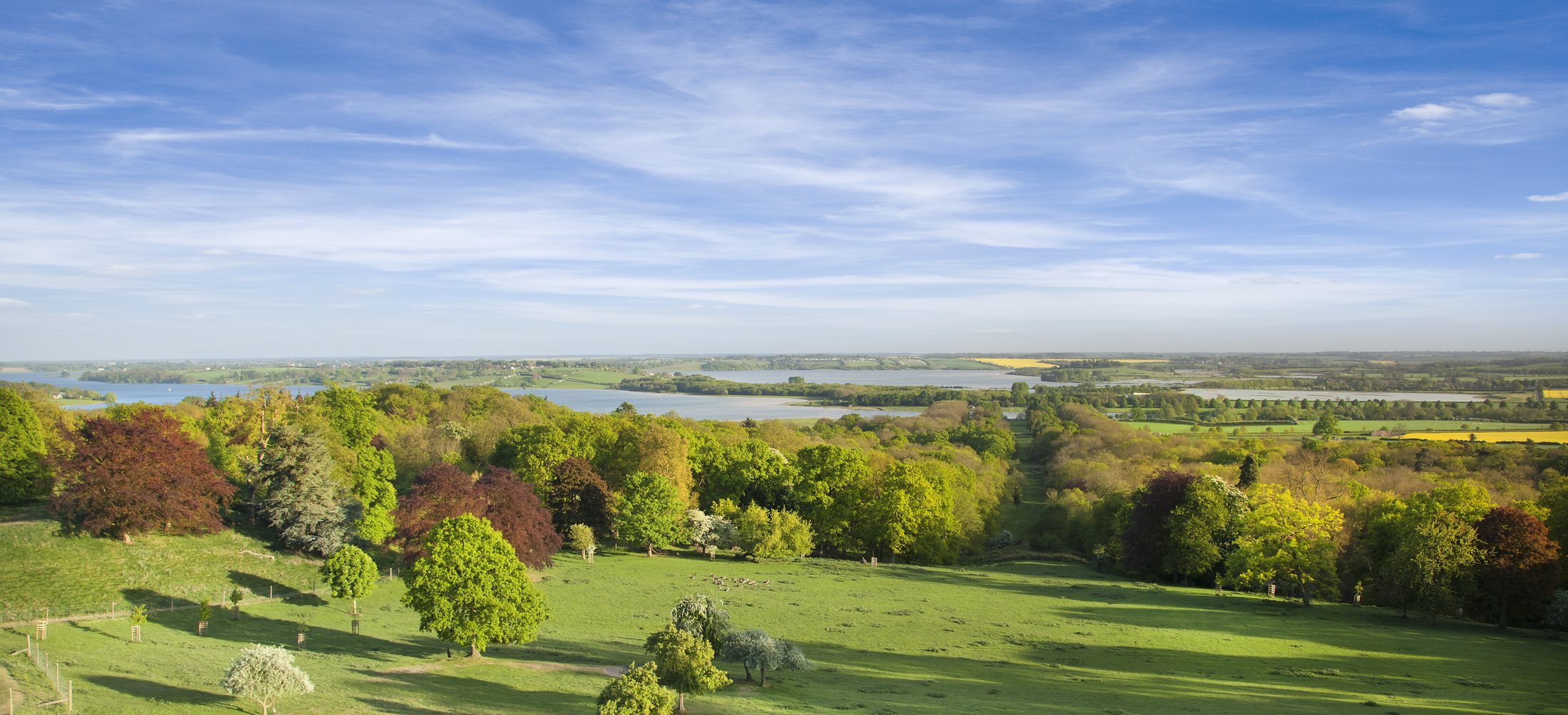 The view over the surrounding Rutland countryside