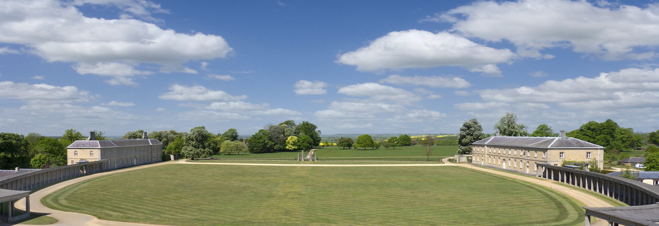 The ha-ha, seen from the house